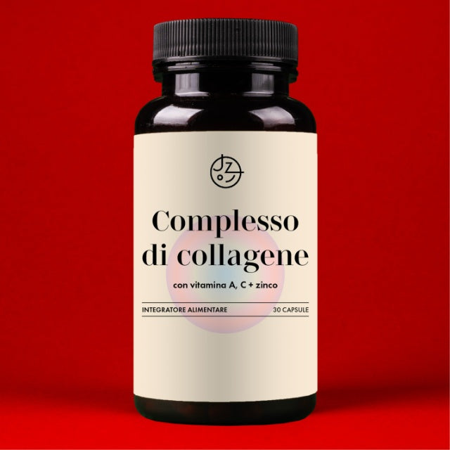Complesso di collagene con vitamine A & C e zinco (vegetariano) – 30 capsule