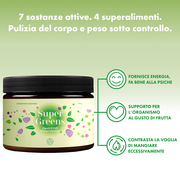 Complesso Super Greens (gusto frutti di bosco)