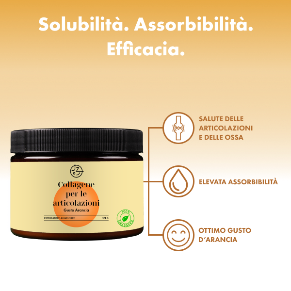 Collagene per le articolazioni (gusto arancia)
