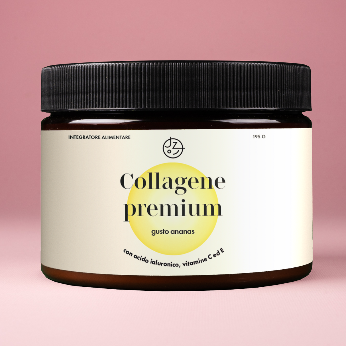 Collagene premium con acido ialuronico e vitamina C ed E (gusto ananas)
