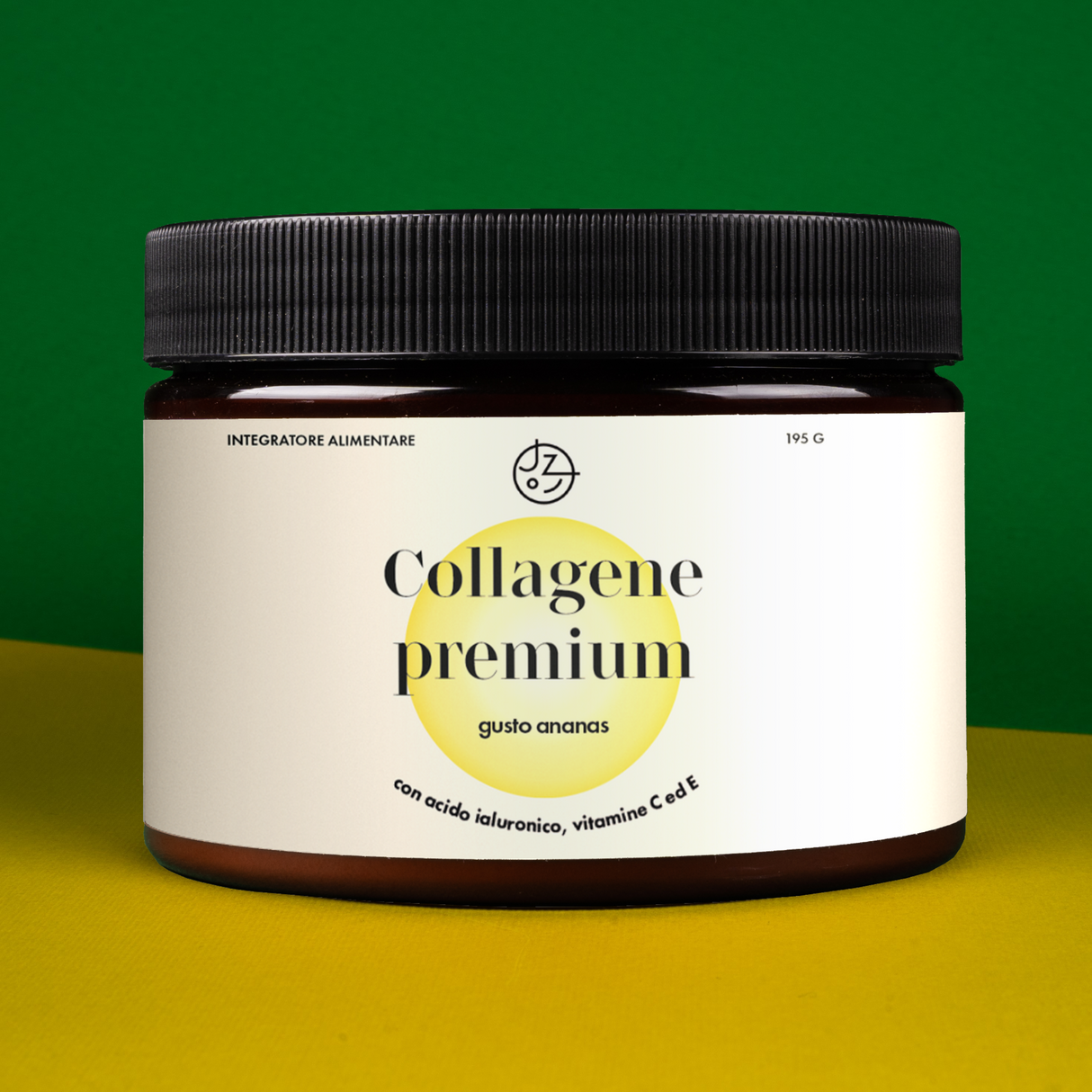 Collagene premium con acido ialuronico e vitamina C ed E (gusto ananas)