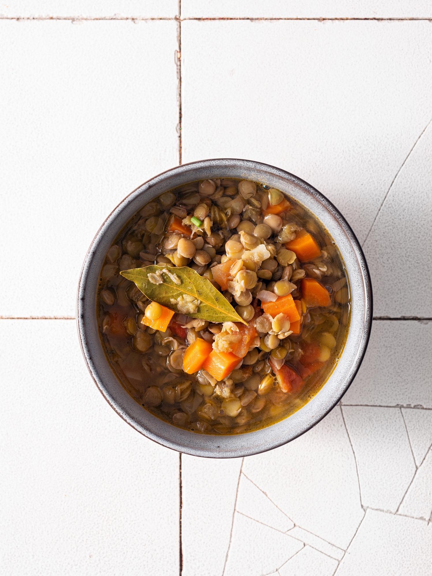 Zuppa algerina di lenticchie e carote