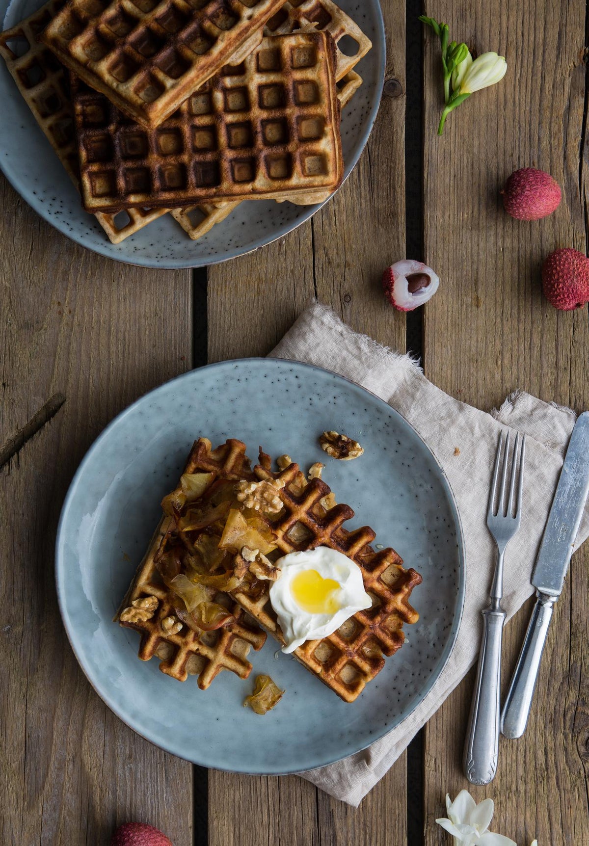 Waffle alle mele