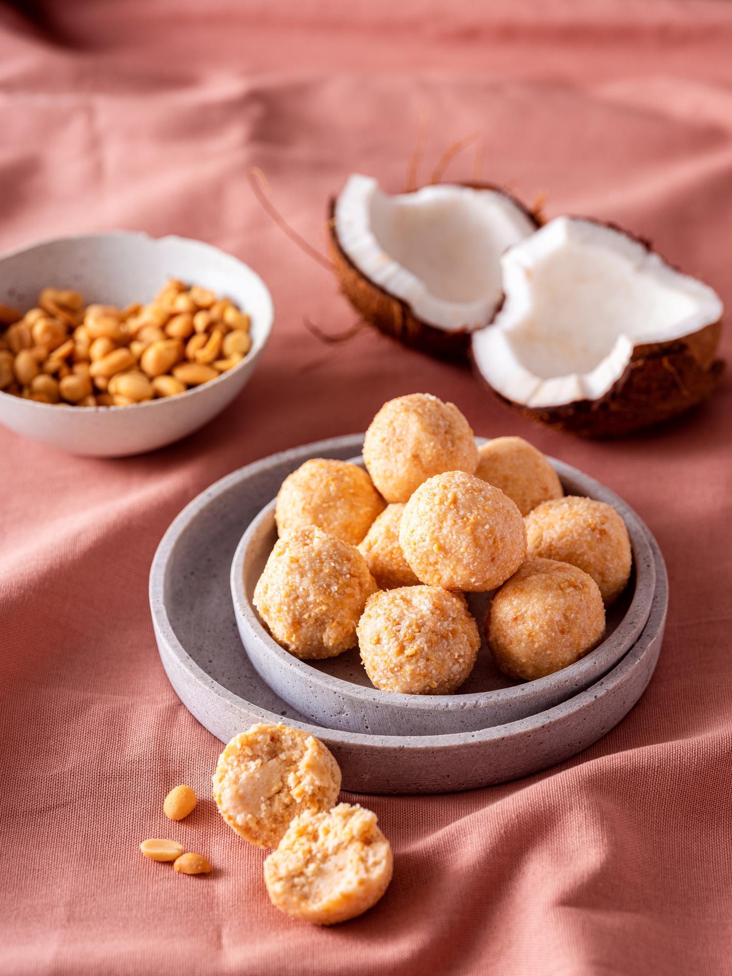 Palline arachidi e cocco
