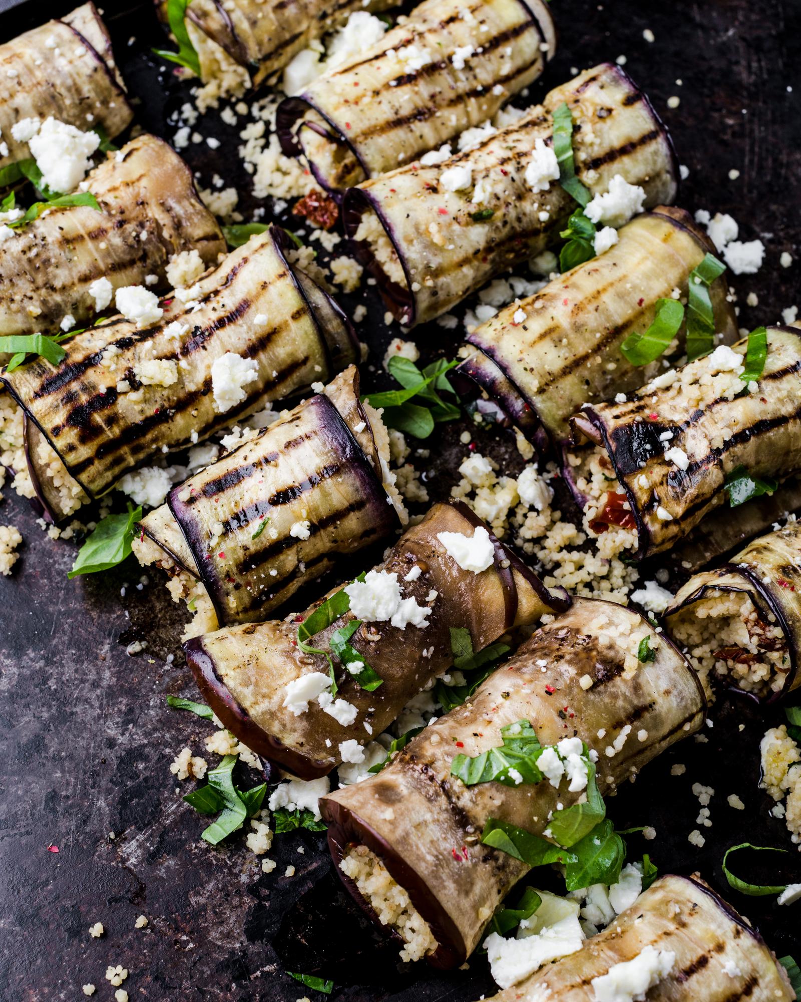 Involtini di melanzane con cous cous