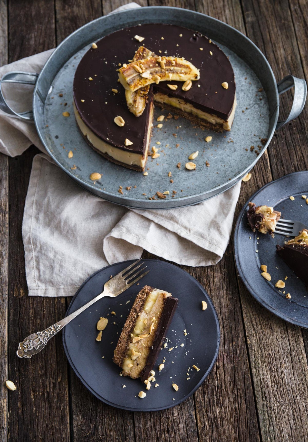 Torta alla banana senza cottura