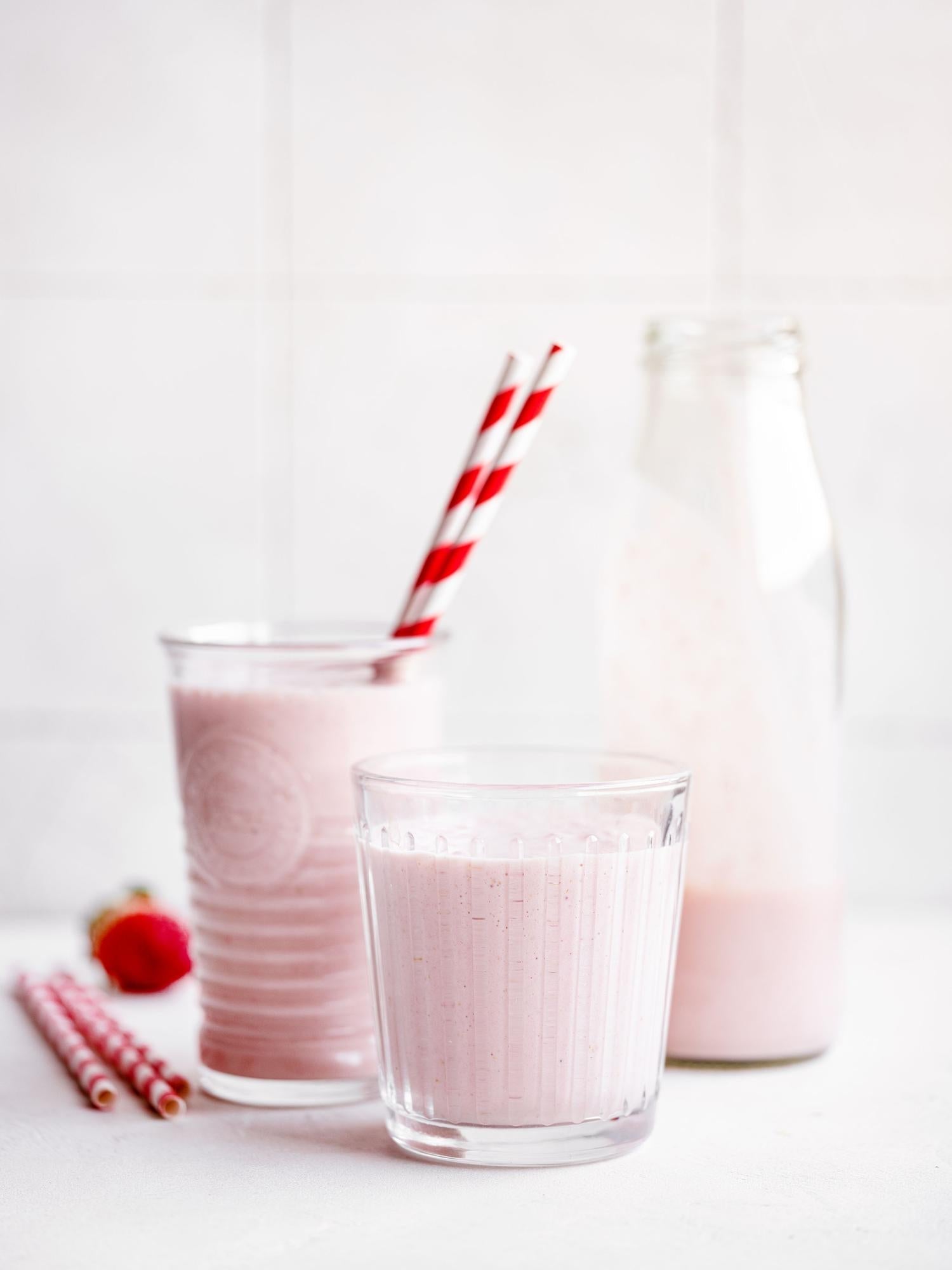 Frullato banana e fragole