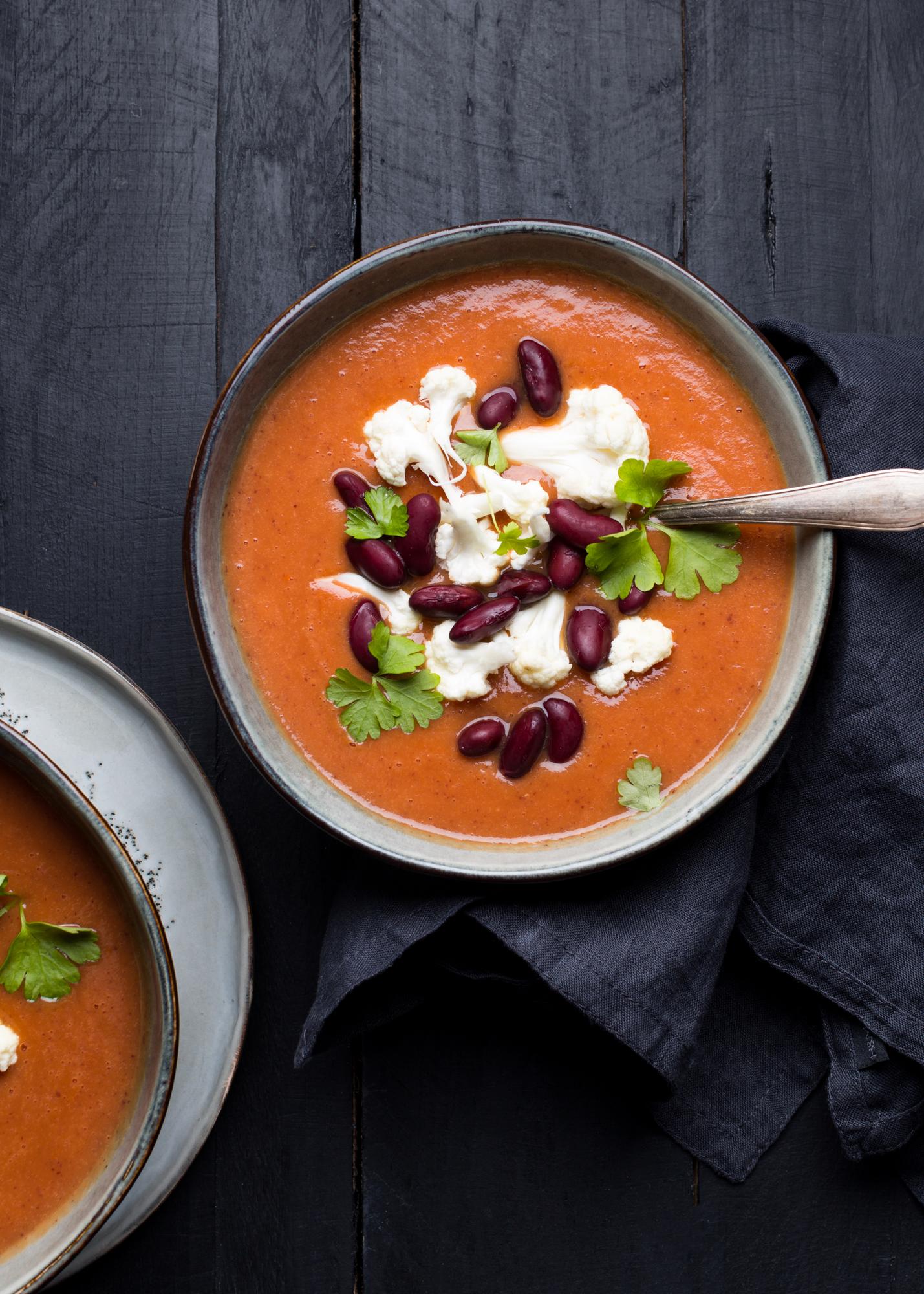Zuppa di fagioli con verdure