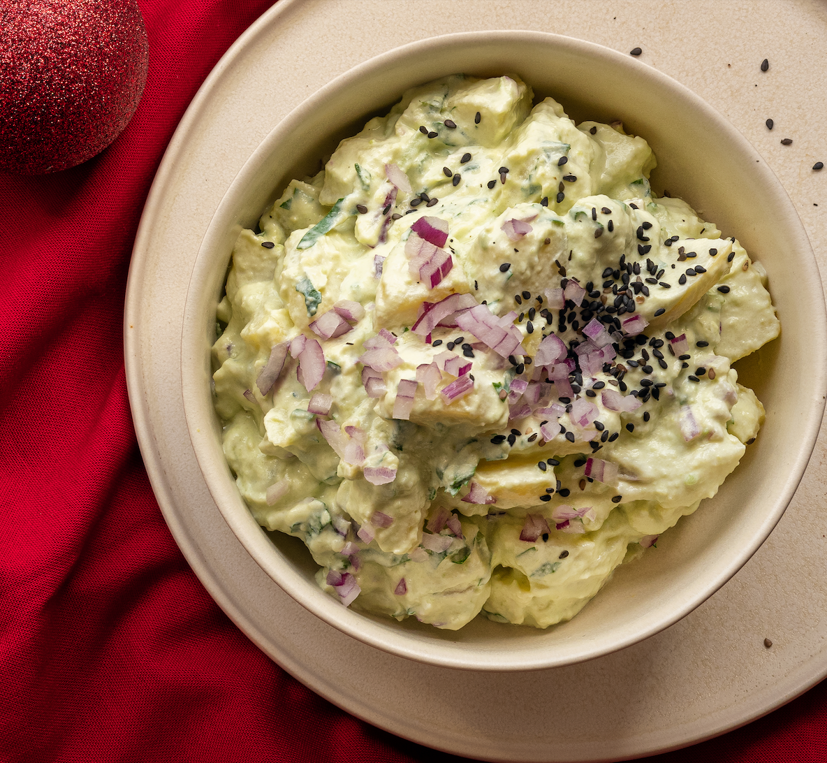 Insalata di patate con avocado