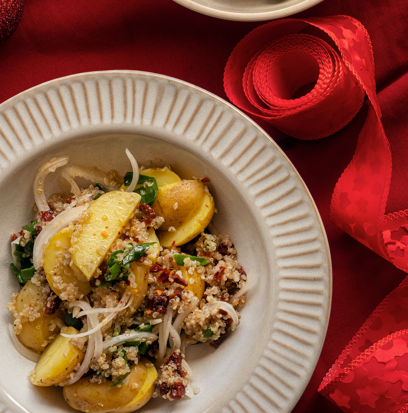 Insalata di patate con quinoa