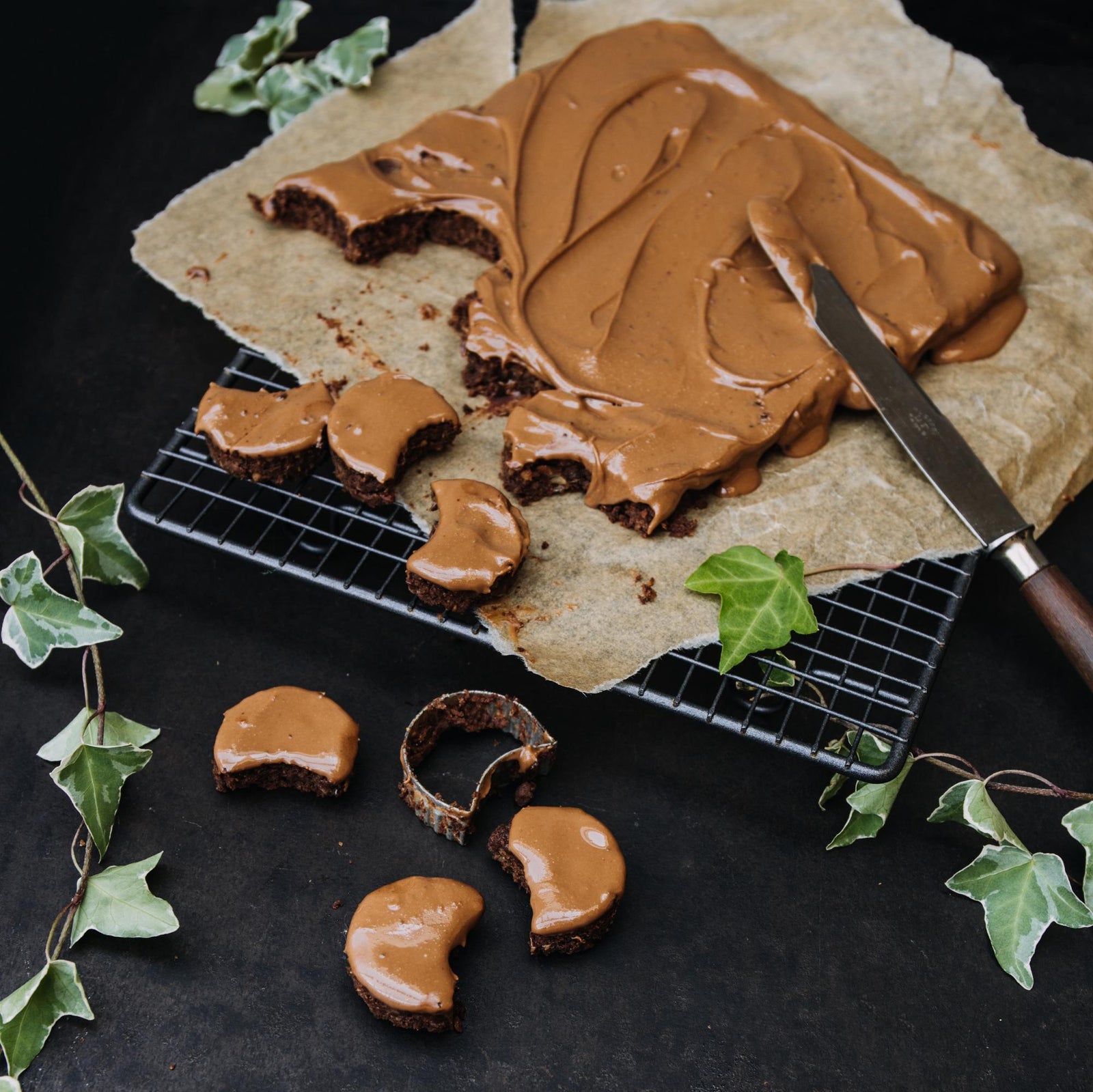 Mezzelune brownies