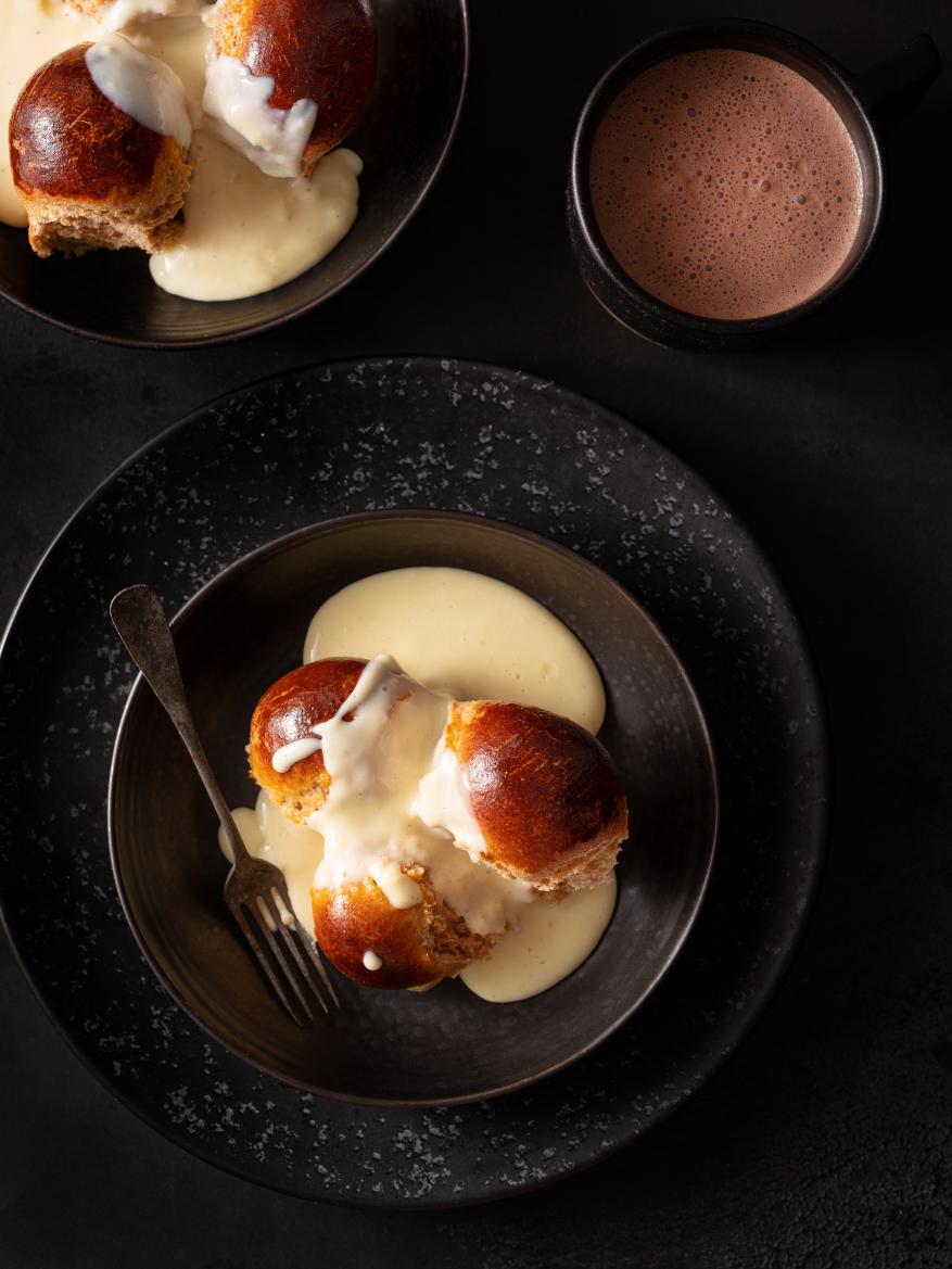 Buchtičky con salsa allo zabaione