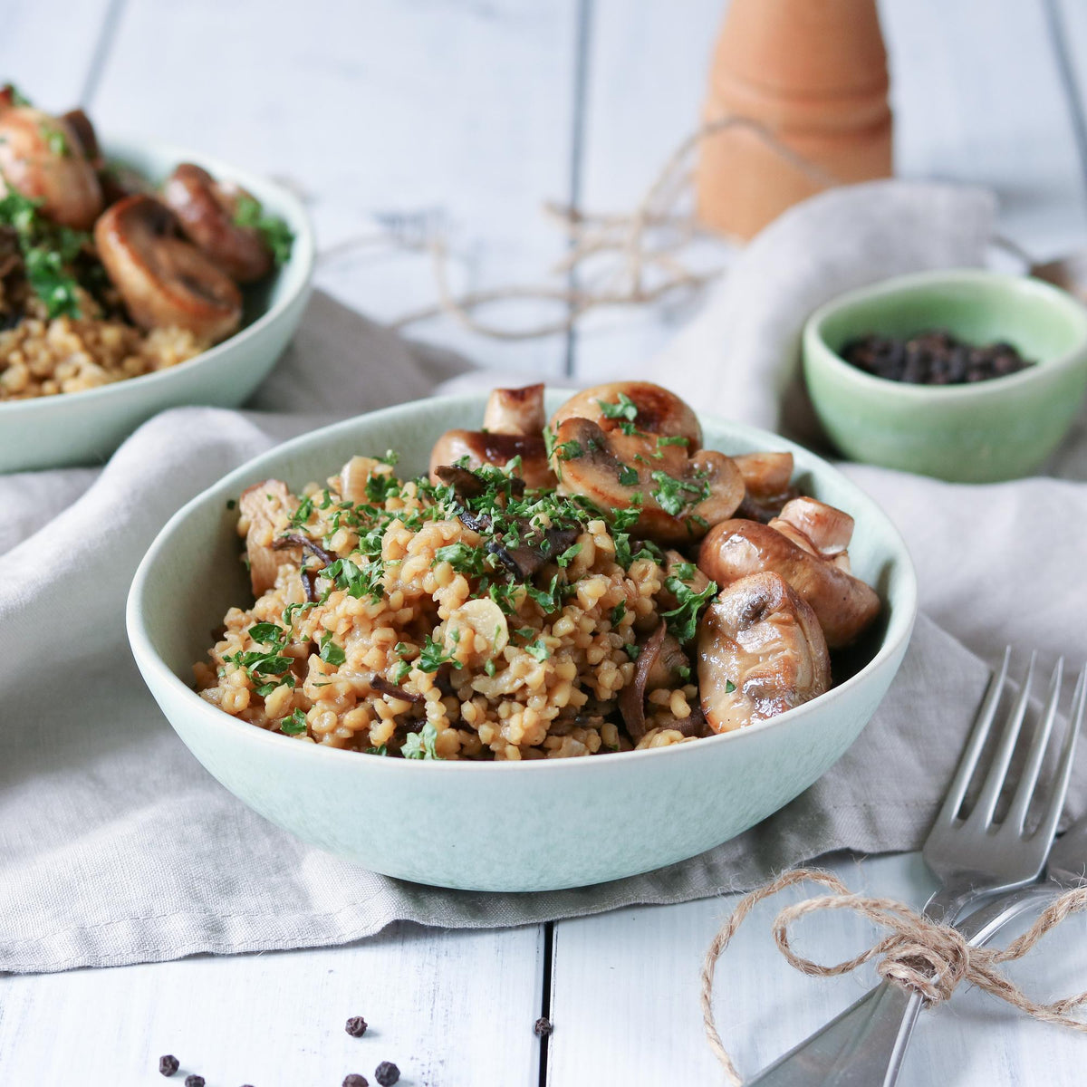 Bulgur con funghi