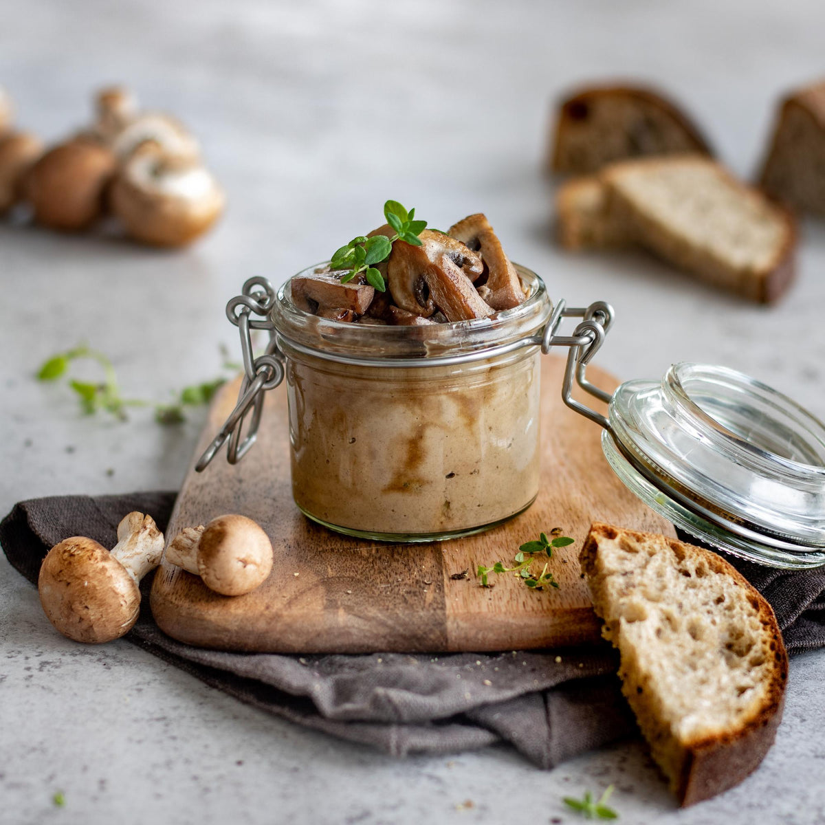 Crema spalmabile ai funghi champignon