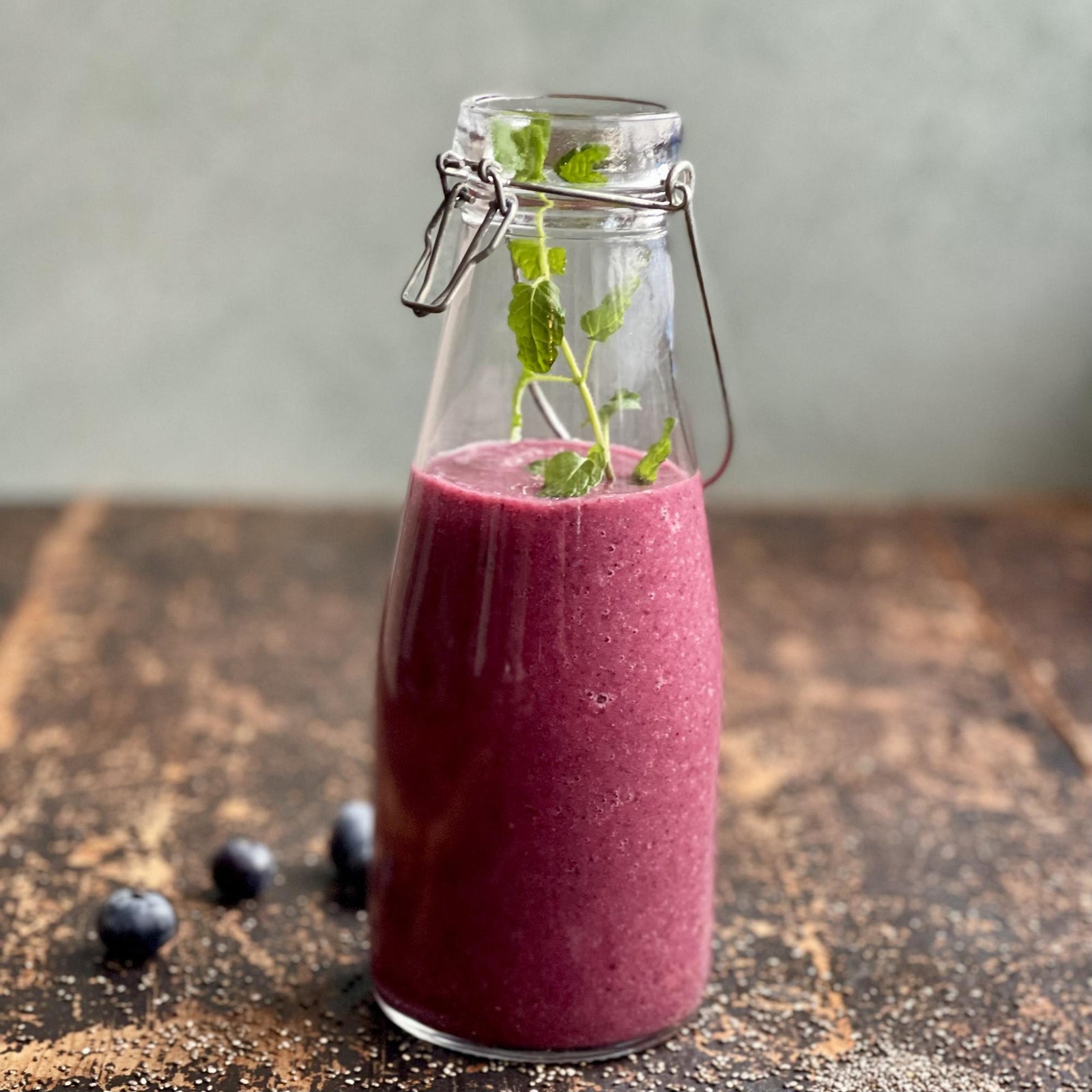 Smoothie con chia e proteine