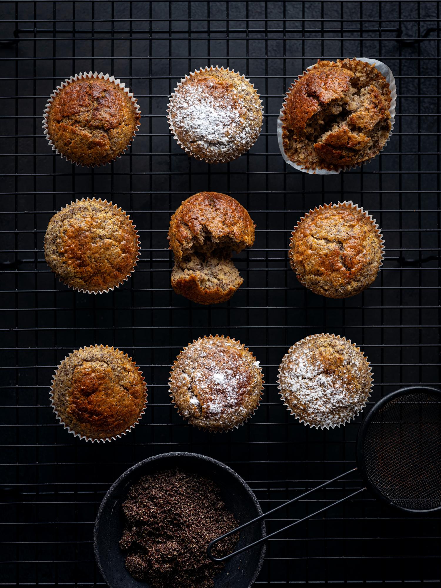 Muffin al limone con semi di papavero