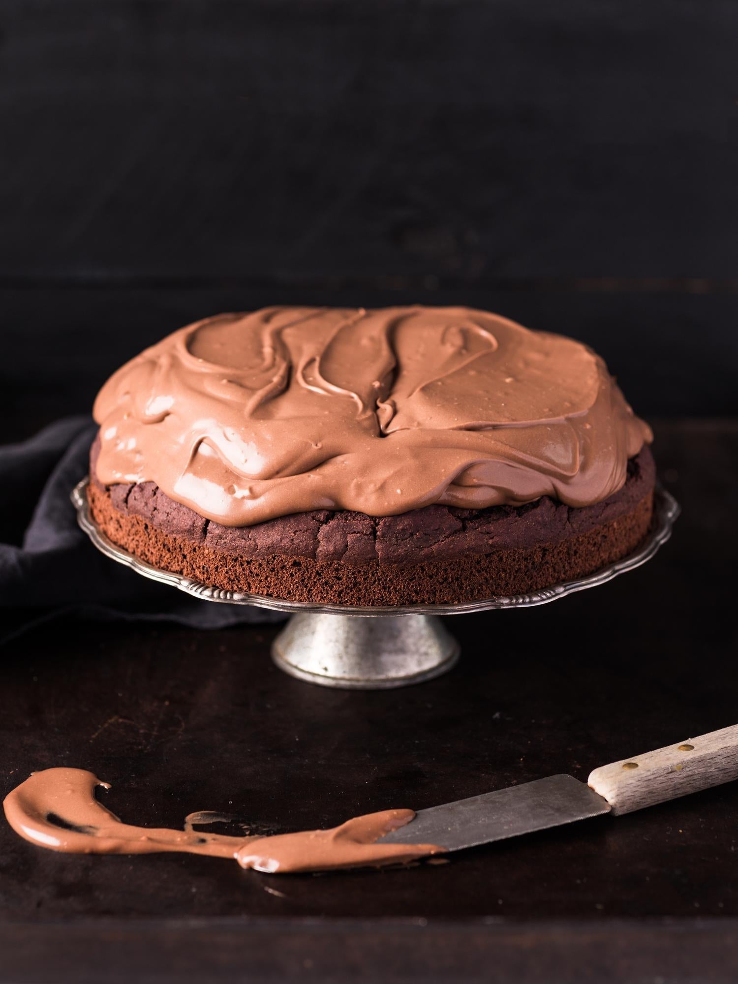 Torta al cioccolato con barbabietola rossa