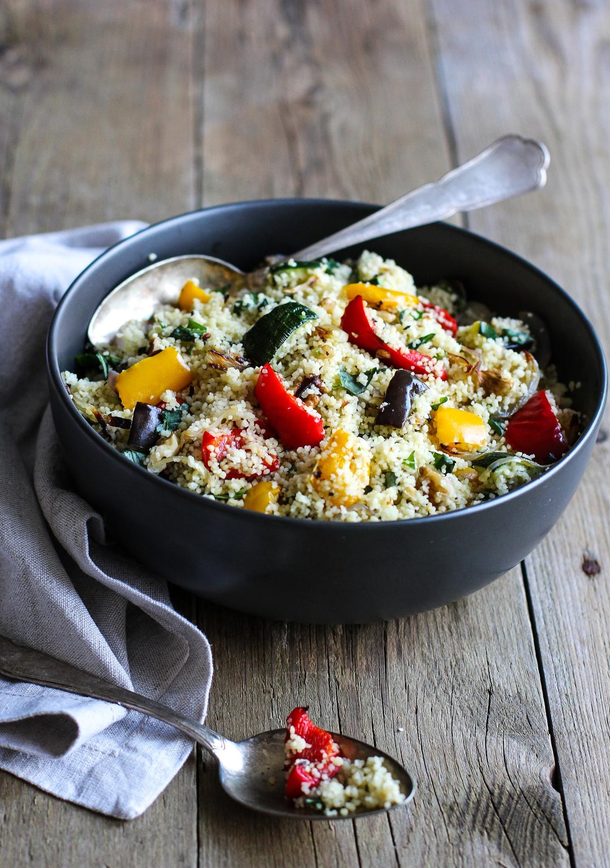 Couscous con verdure al forno