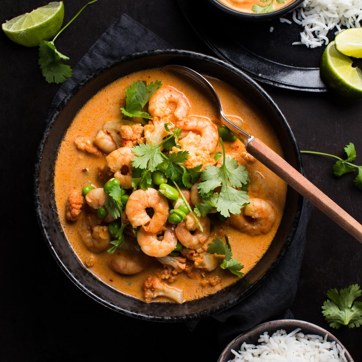 Curry di gamberi