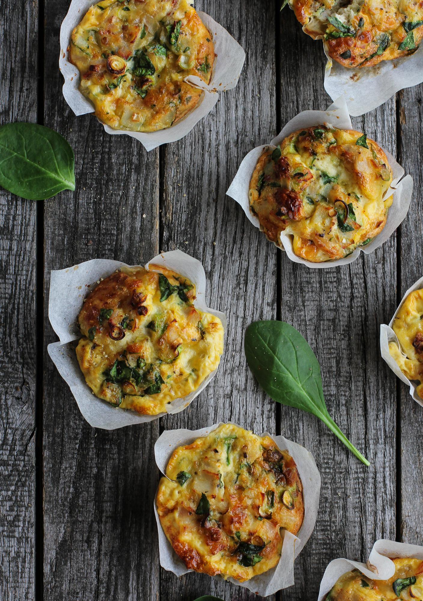 Muffin di uova con mozzarella