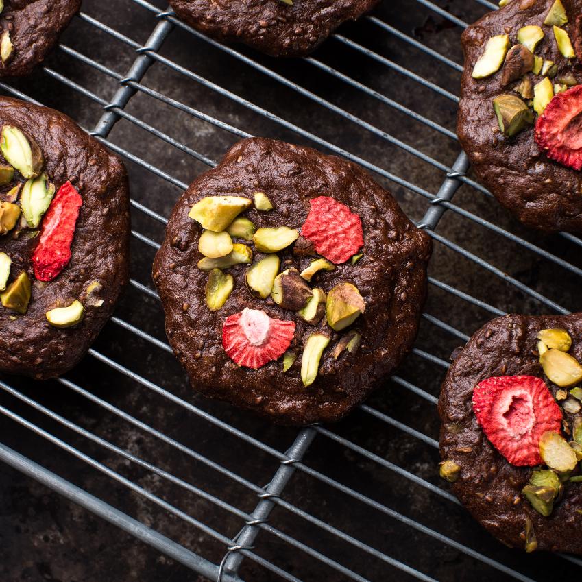 Semplici biscotti al cioccolato senza farina