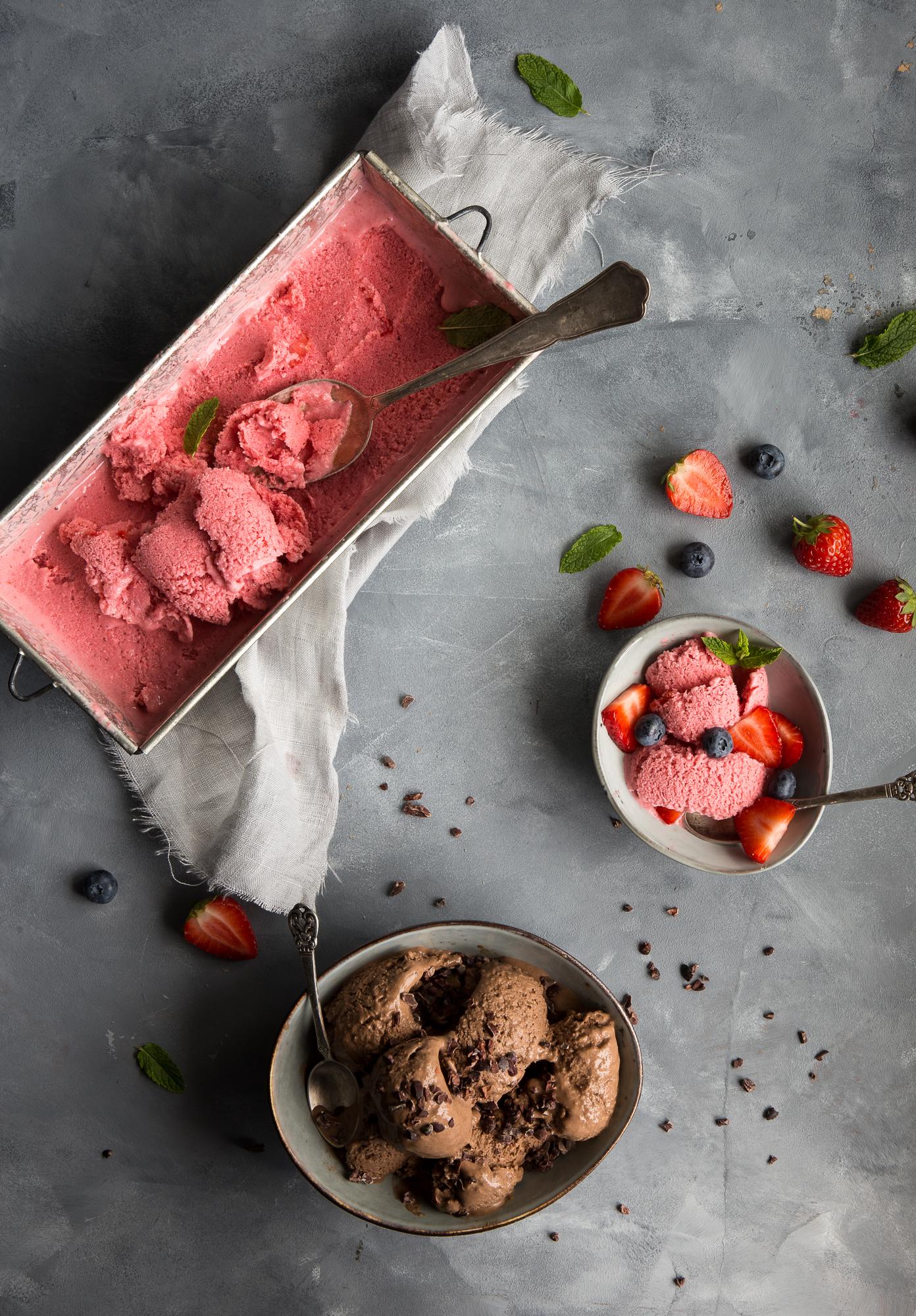 Frozen yogurt alle fragole