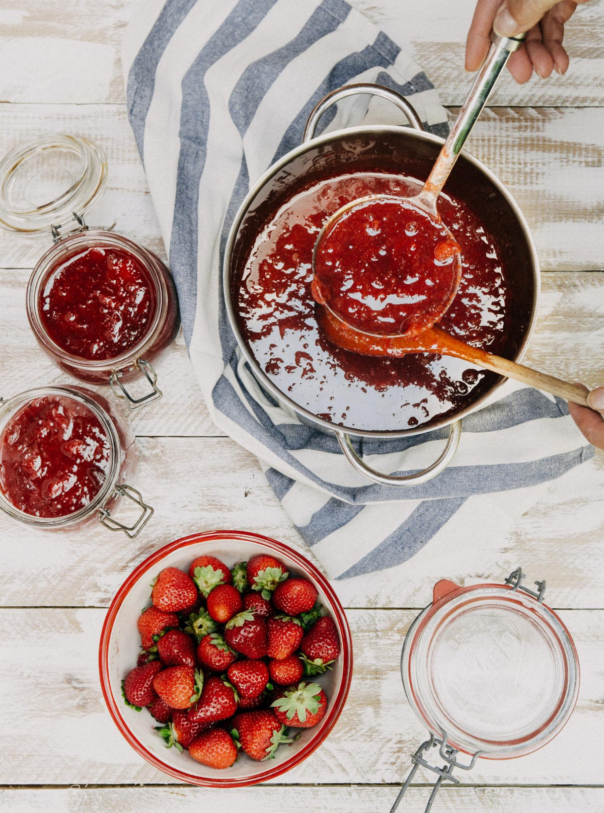 Marmellata di fragole con stevia