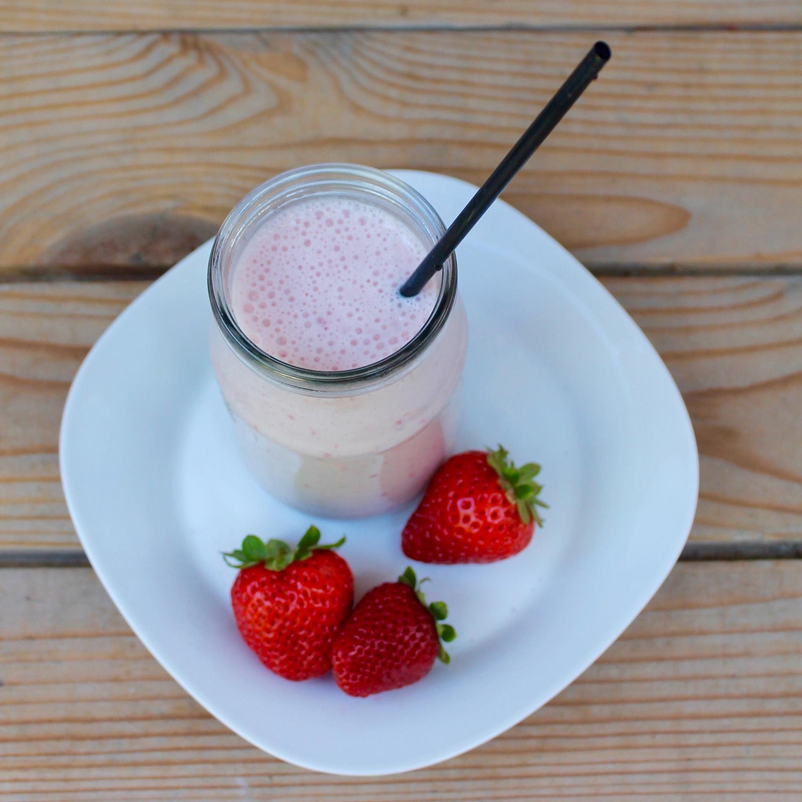 Smoothie alla fragola con proteine