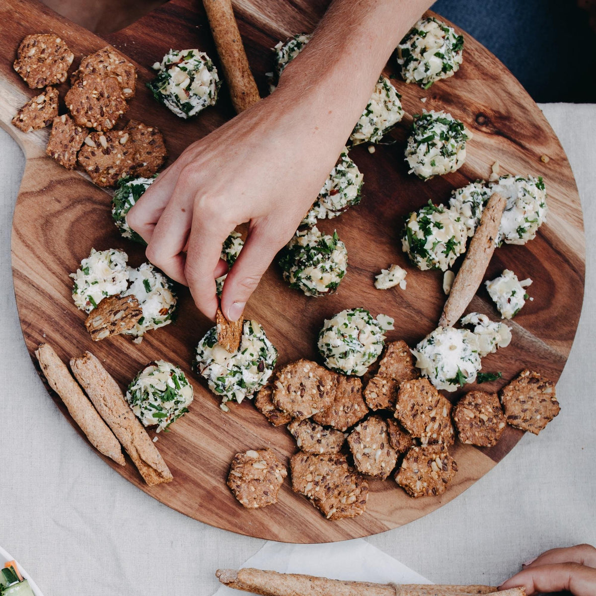 Palline di formaggio cremoso