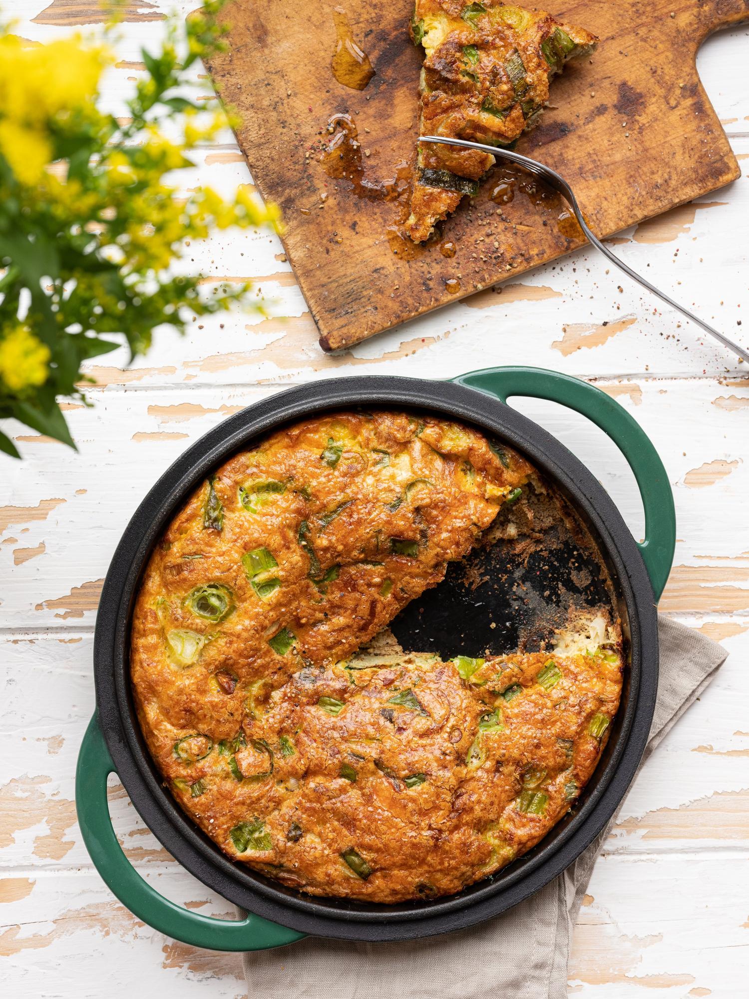 Frittata con porro