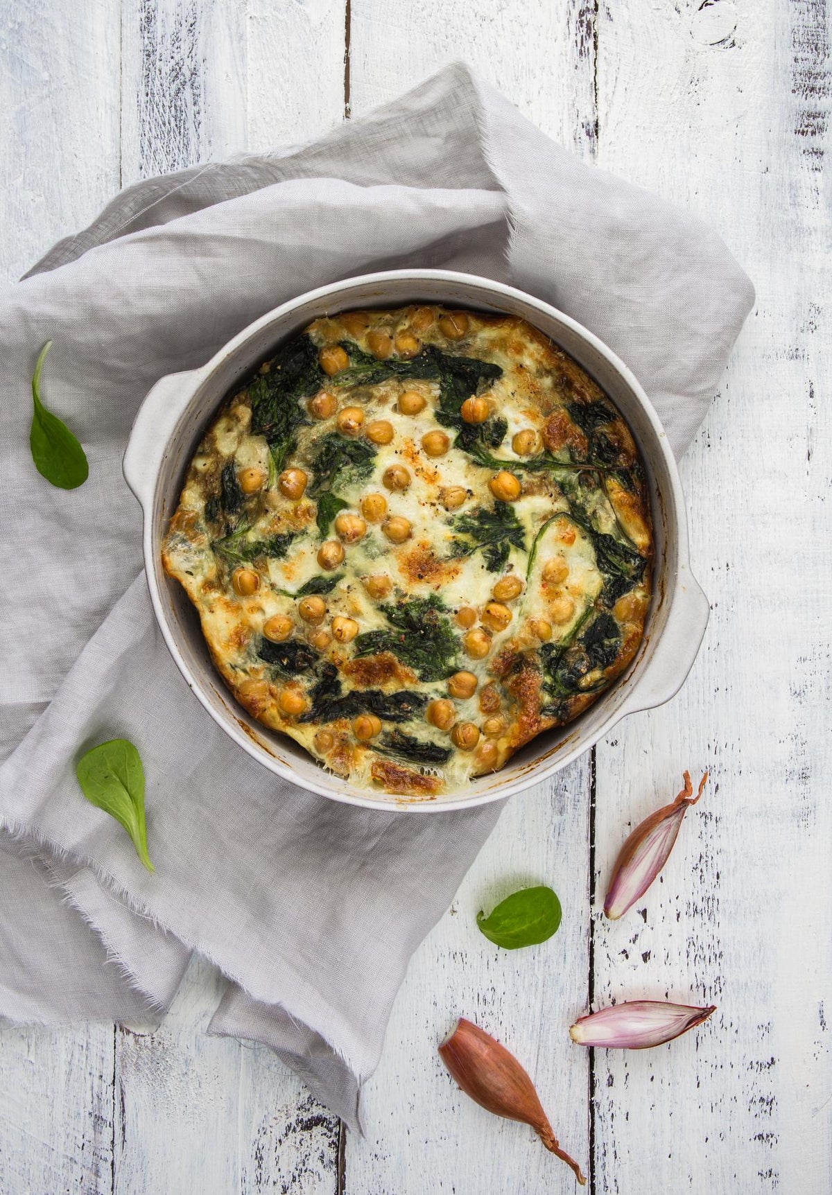 Uova al forno con spinaci