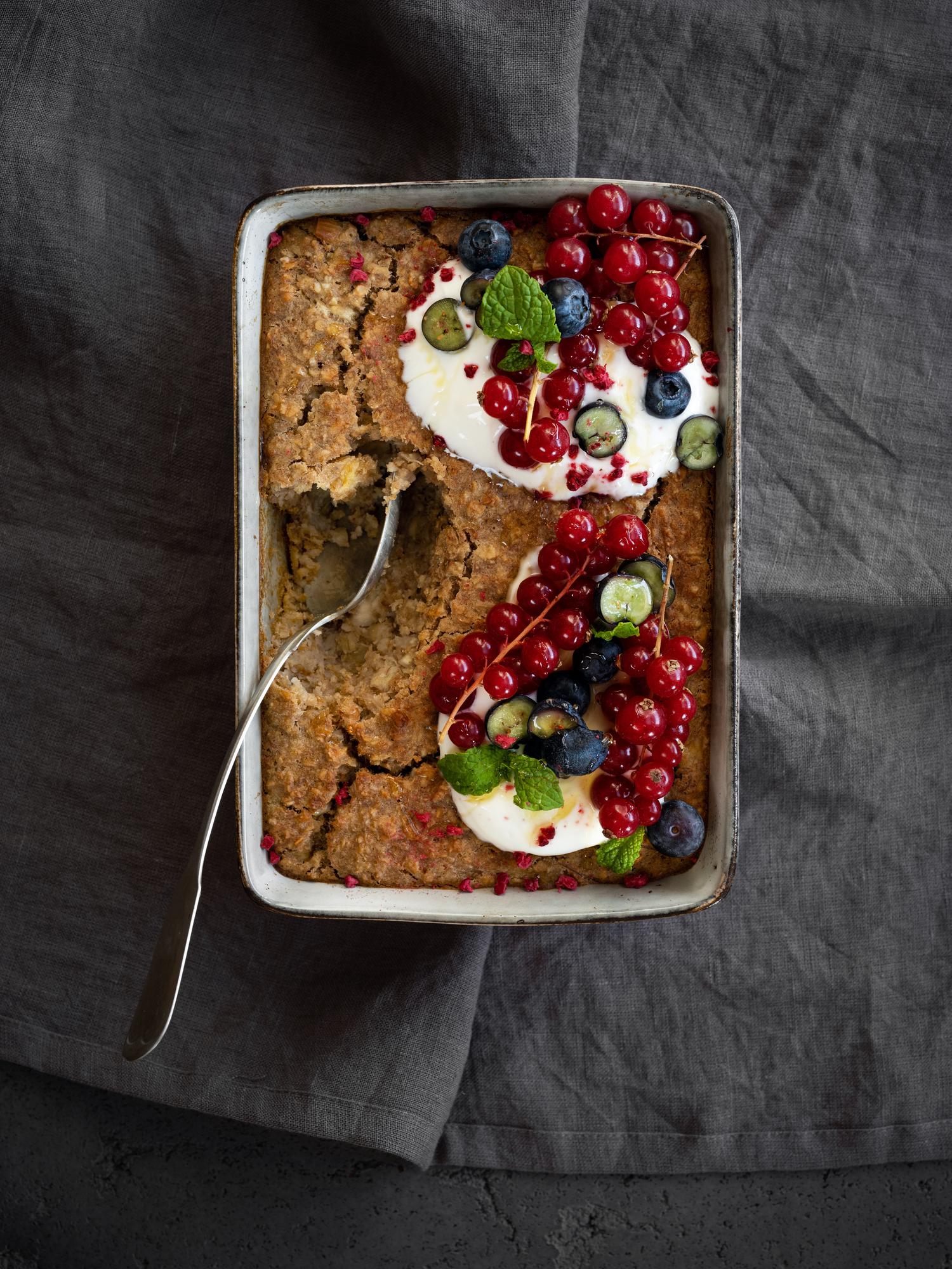 Porridge di avena al forno