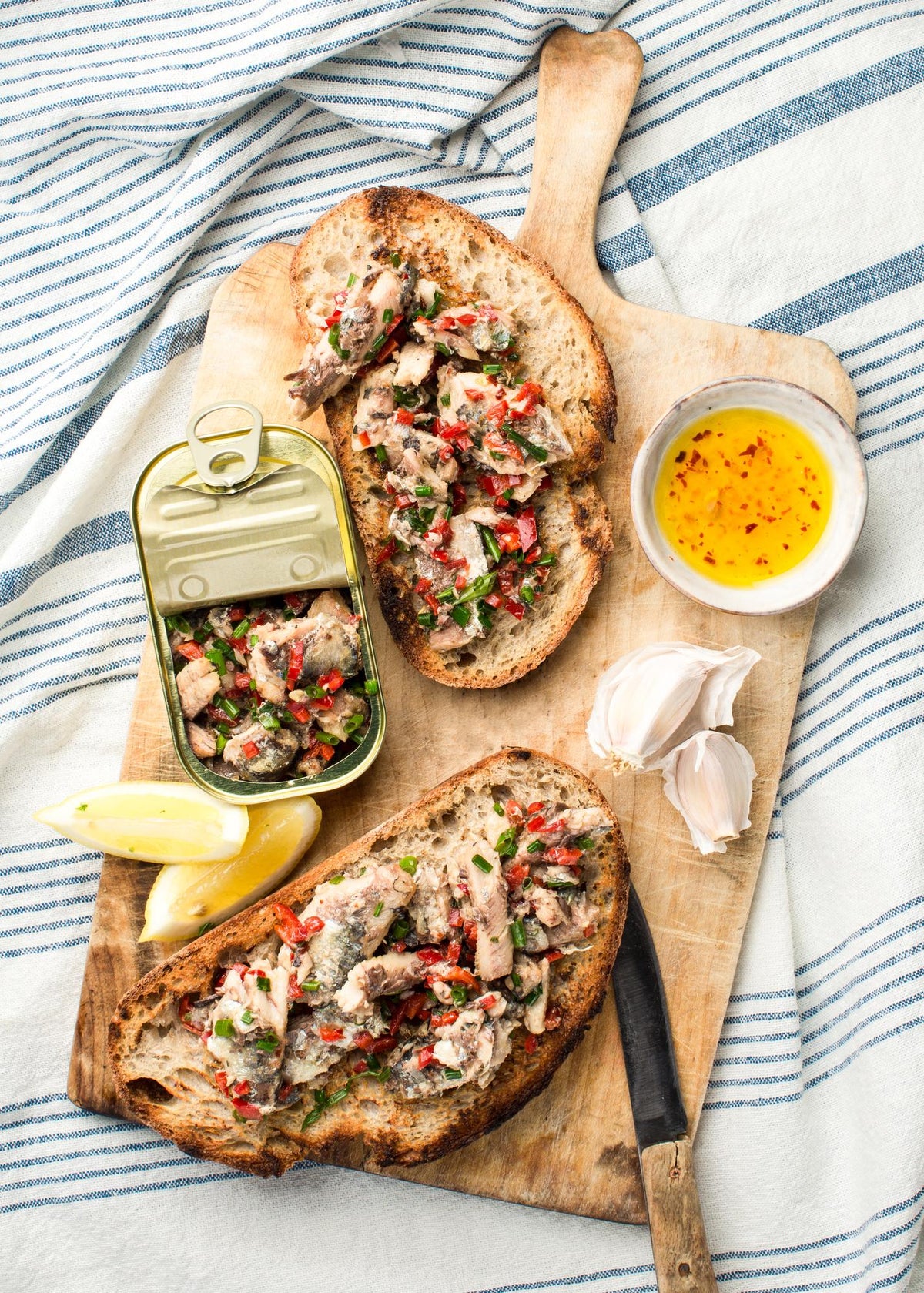 Crostini con sardine
