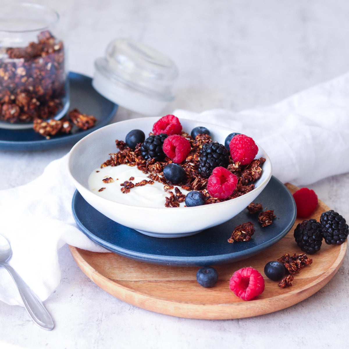 Granola con prugne secche