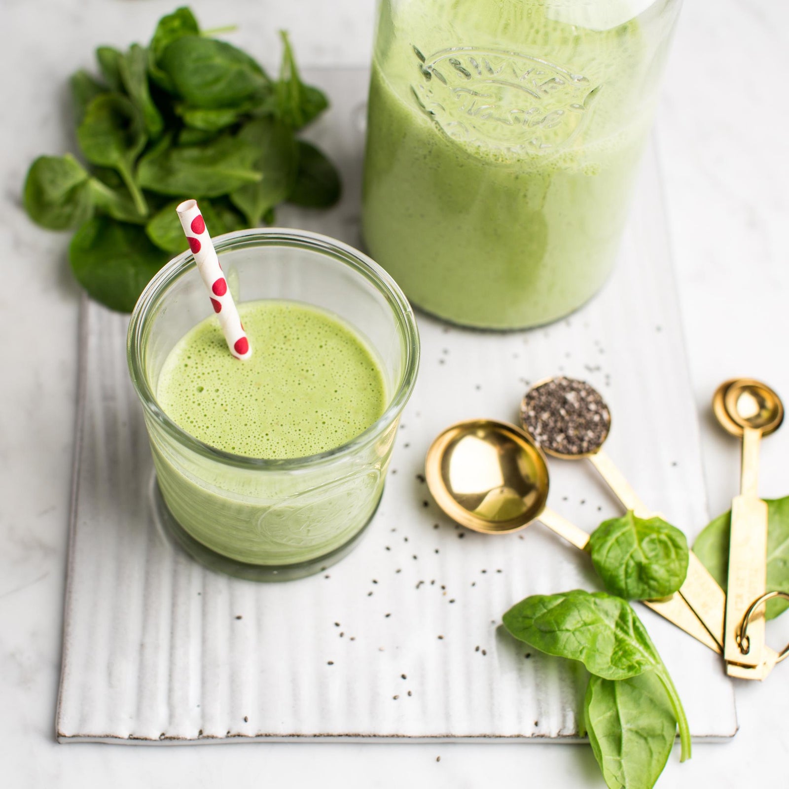 Frullato verde agli spinaci