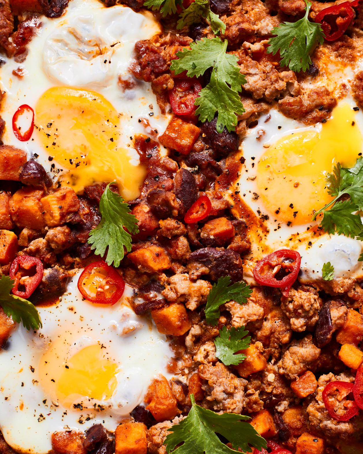 Hash con carne macinata di tacchino