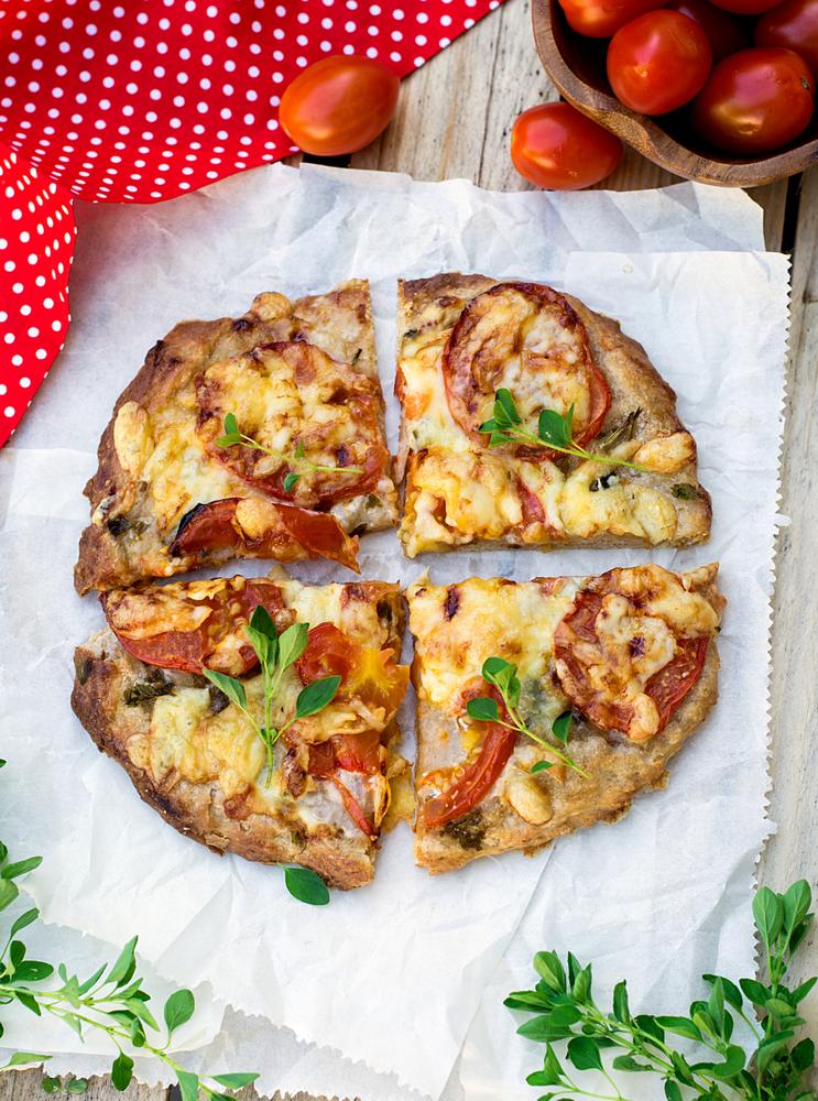 Pizza integrale fatta in casa