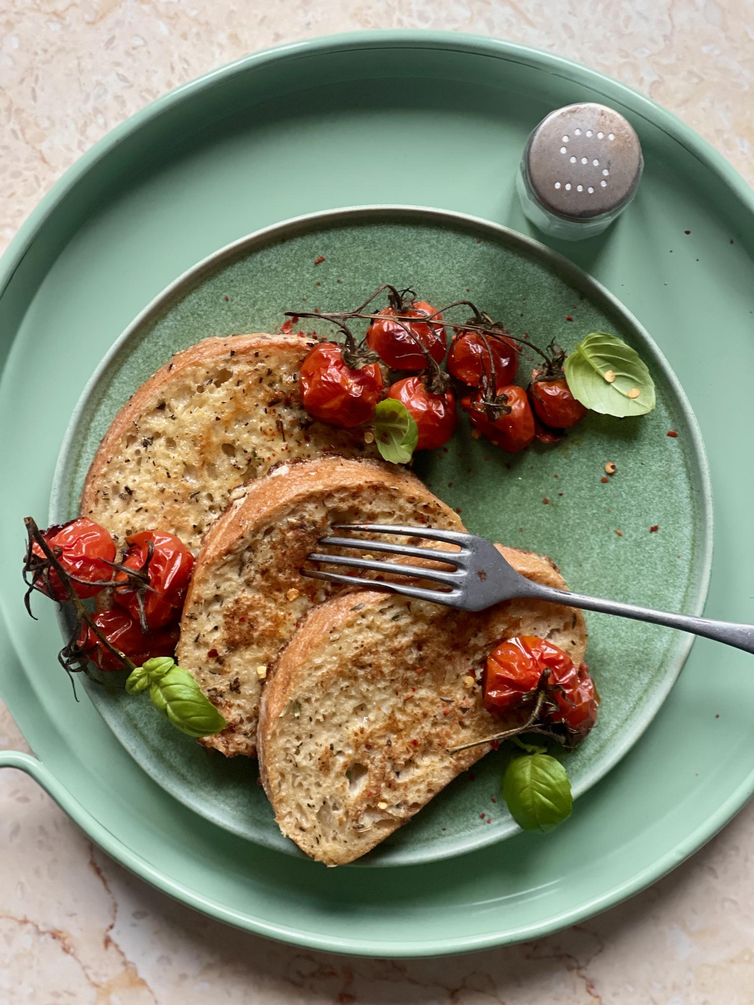 French toast salato