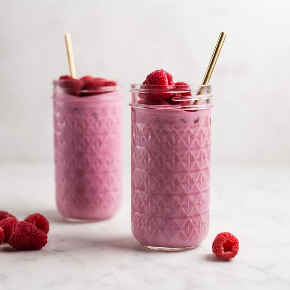 Smoothie ai lamponi con yogurt