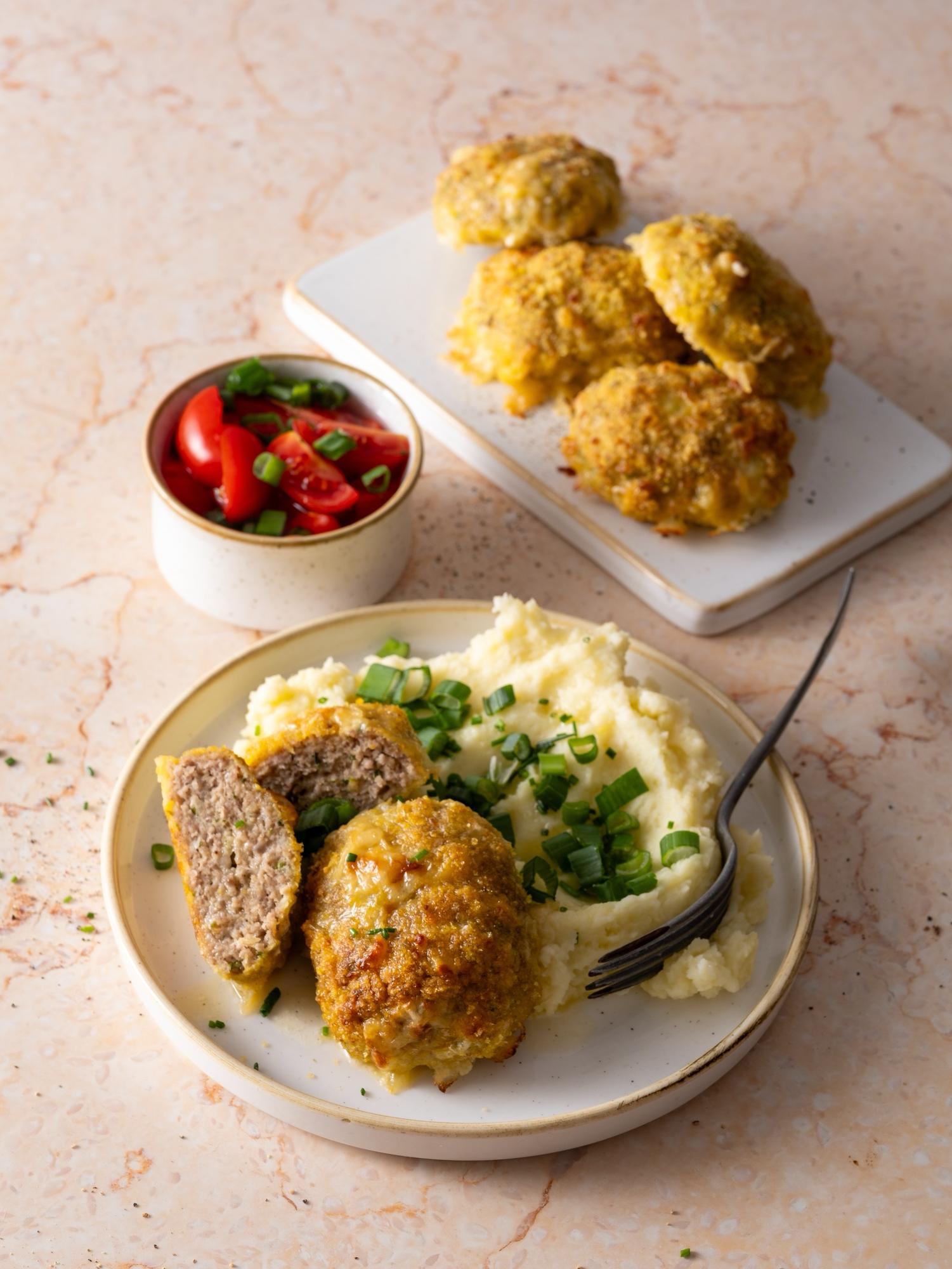 Cotoletta olandese con purè di patate