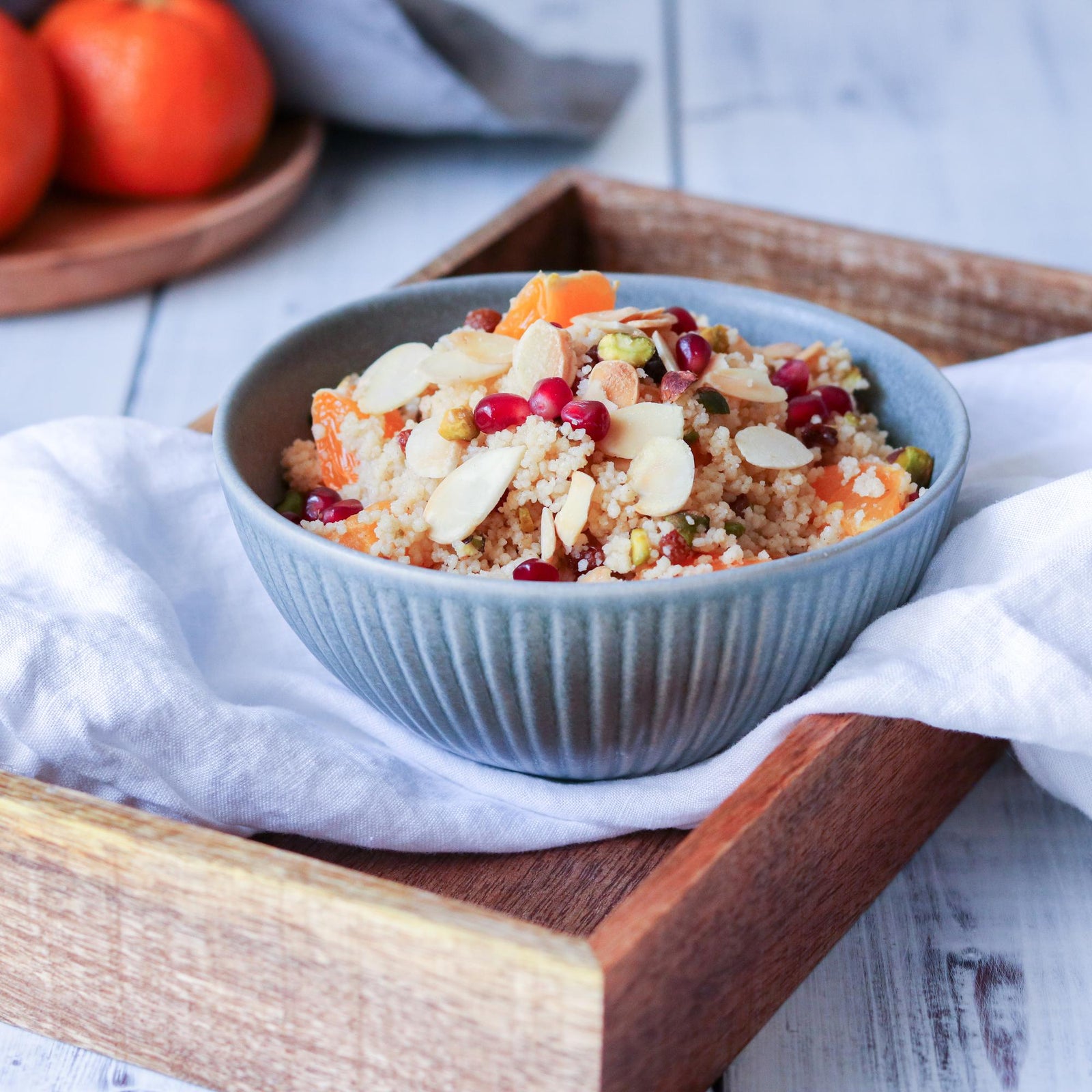 Cuscus al miele con mandarini