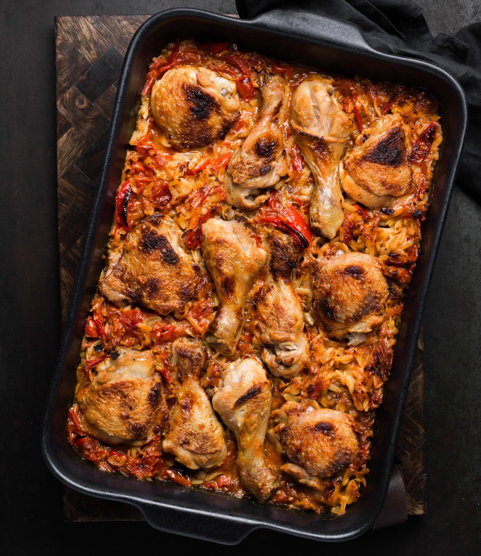 Pollo in teglia unica con verdure