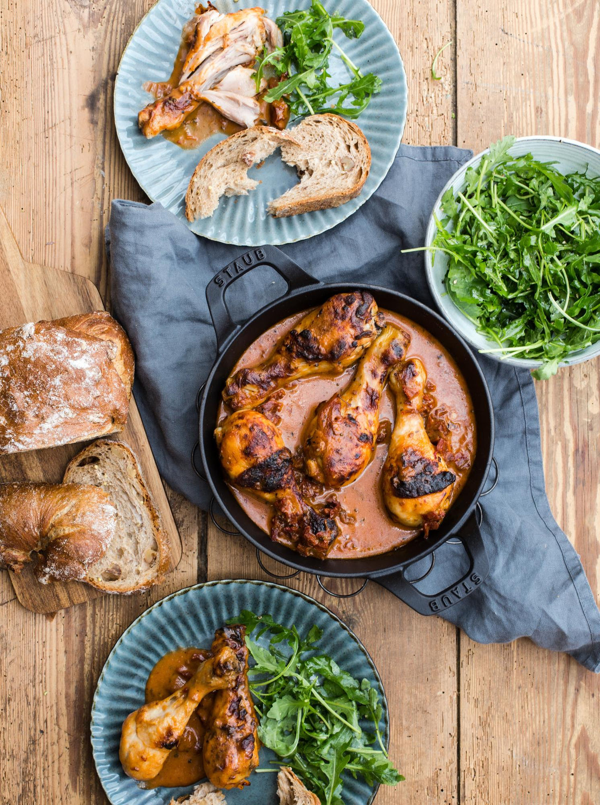 Cosce di pollo in salsa di pomodori secchi