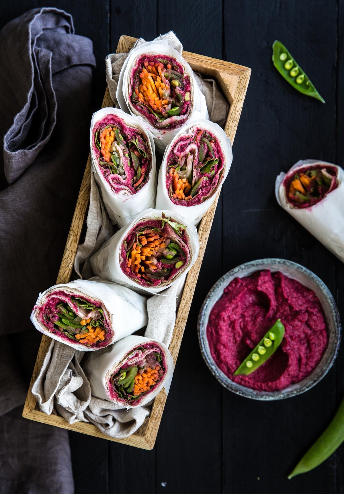 Wrap con hummus