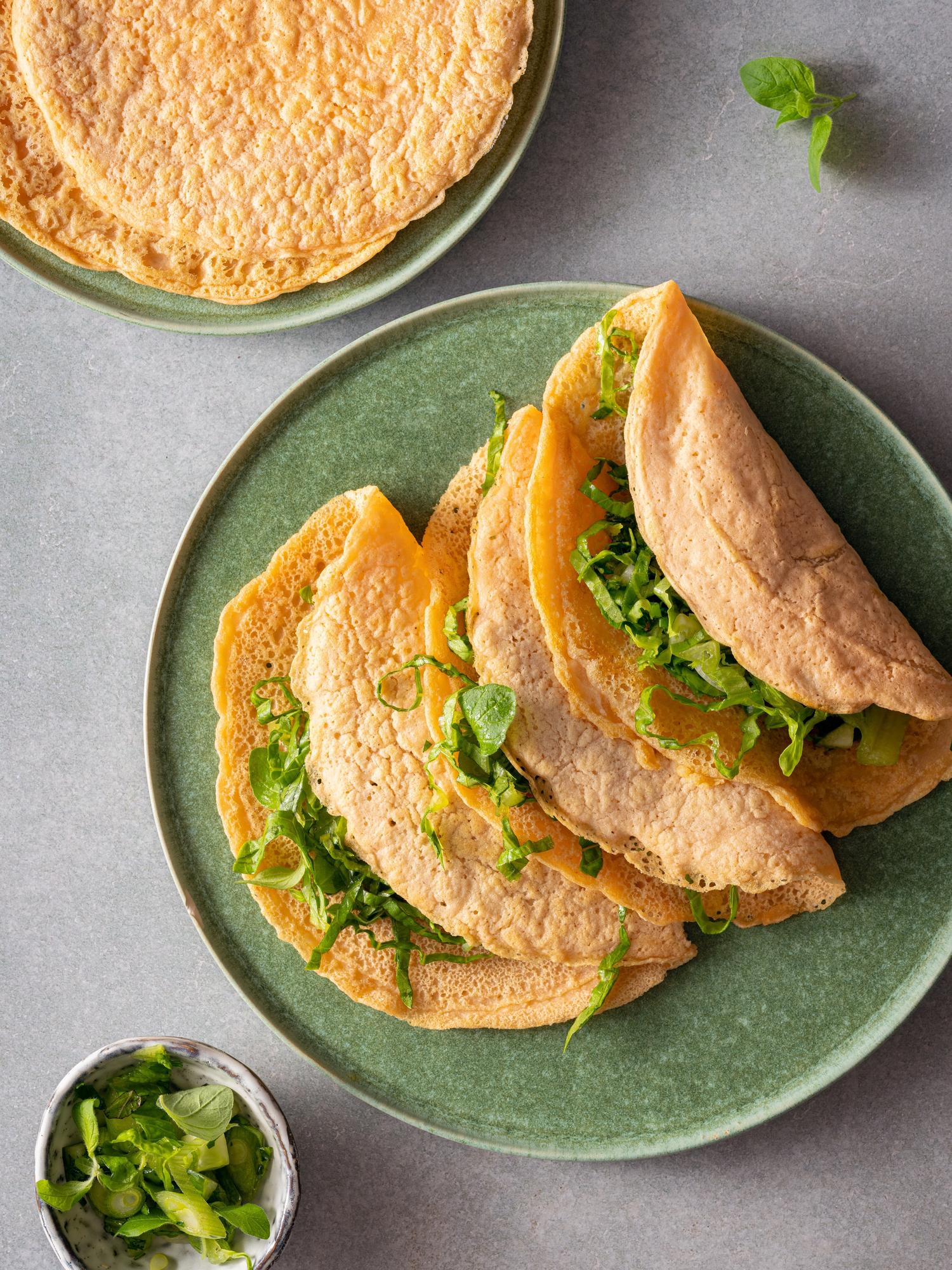 Piadine indiane di lenticchie rosse