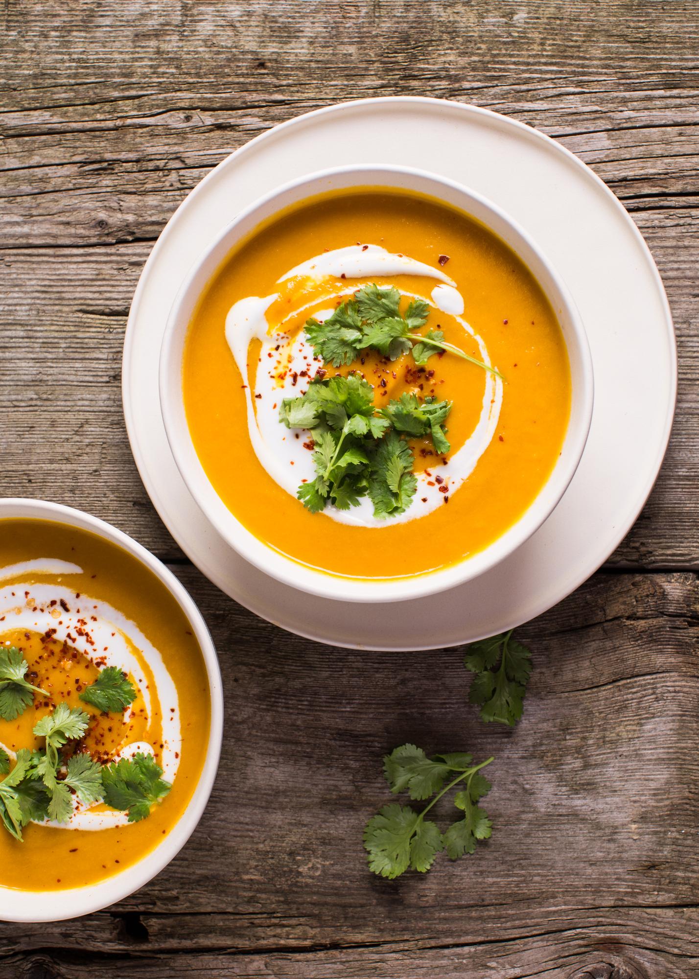 Zuppa di zenzero e carote