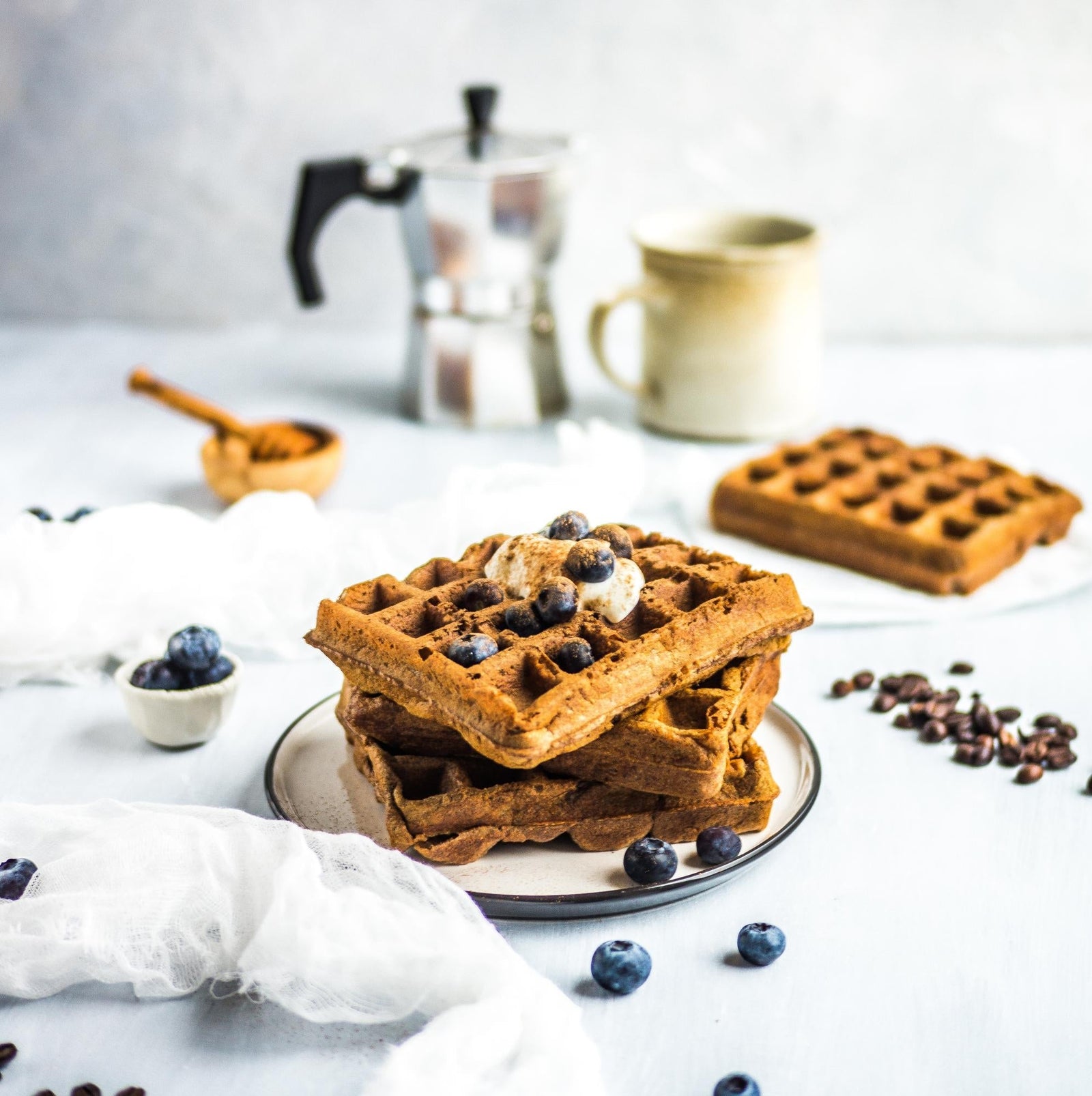 Waffle al caffè