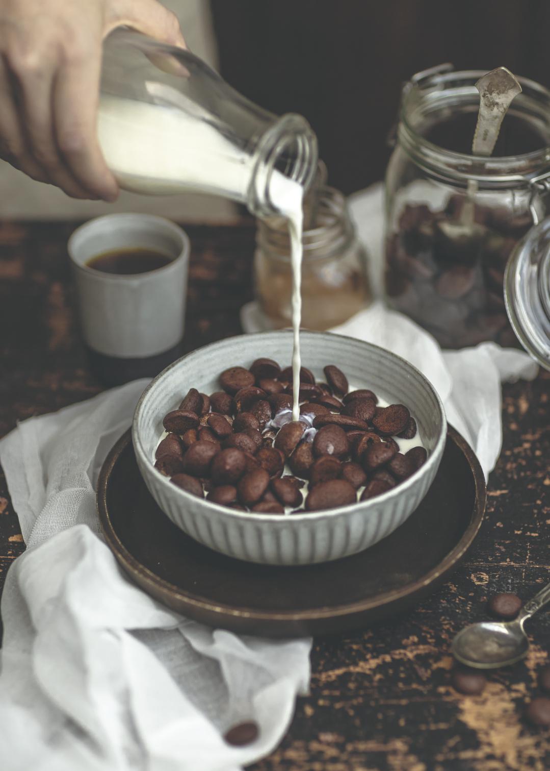 Palline al cacao per il latte
