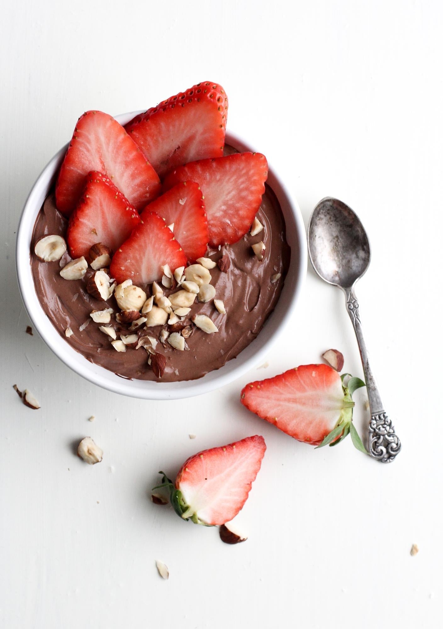Dessert al cacao con formaggio spalmabile fatto in casa