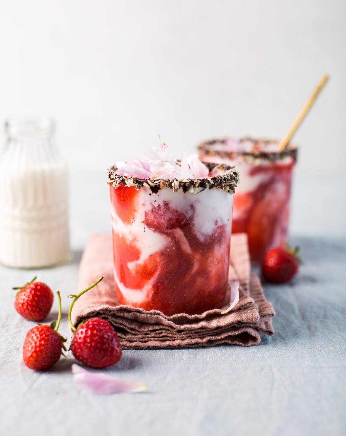 Kefir con fragole